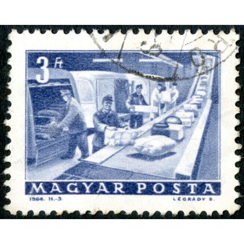 Timbre Oblitéré Magyar Posta, 3 Ft, 1964