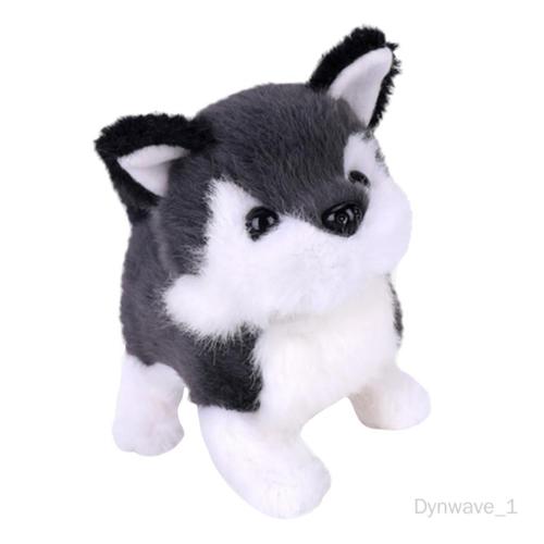 Enfants Électroniques Peluche Chiot Jouet Wagons Écork Wag Queue Sauter Animal Animal Animal De Compagnie Husky Sibérien