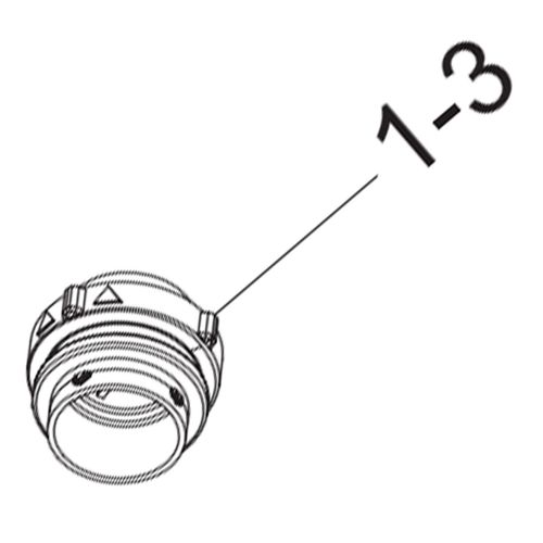 Bouchon (repère n°1-3) - Lave-linge (DC97-22023B SAMSUNG)