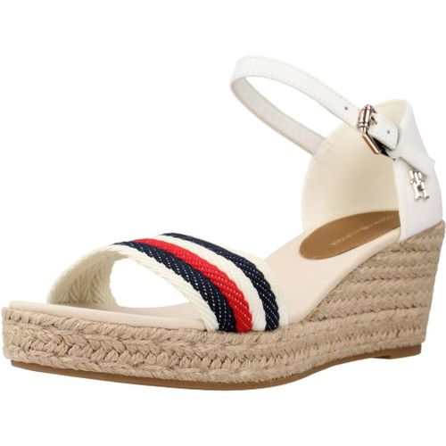 Tommy Hilfiger Mid Wedge Corporate Colour Blanc