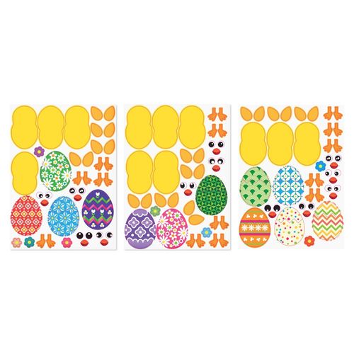 Gommettes Poussins De Pâques 12 Poussins À Créer 132 Pièces