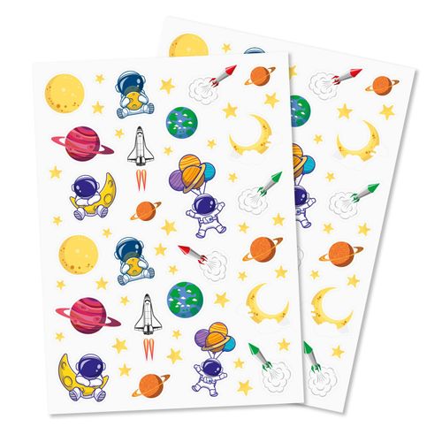 Gommettes Espace De 0,9 À 5,6 Cm 110 Pièces