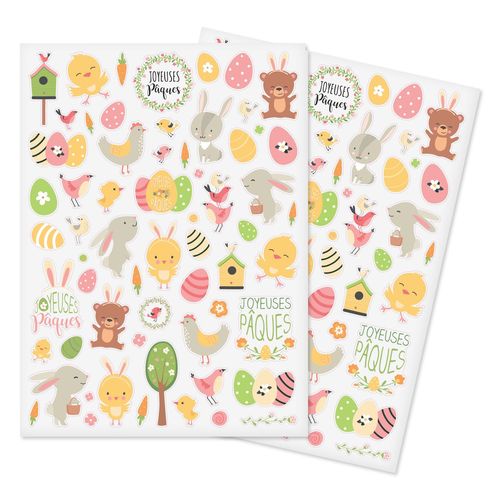 Gommettes Joyeuses Pâques 124 Pièces