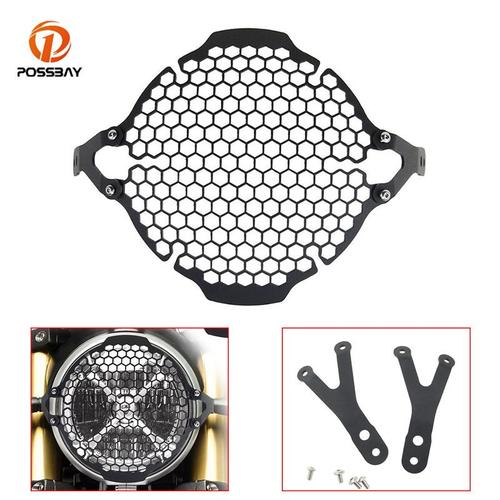 Moto Phare Avant Couvercle De Protection Grill Accessoires Phare Protecteur Pour Ducati Scrambler 800 2015-18 2018 2017 2016