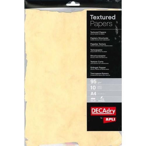 Papier Marbre Or Precut 95g.10 Feuilles