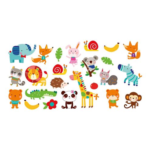 B.Sticker Mousse Eva Animaux 24u