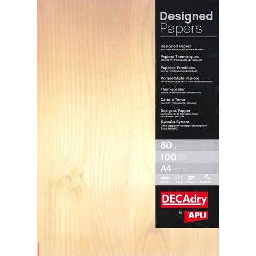 Boîte 100 A4 Decadry 80g. Bois