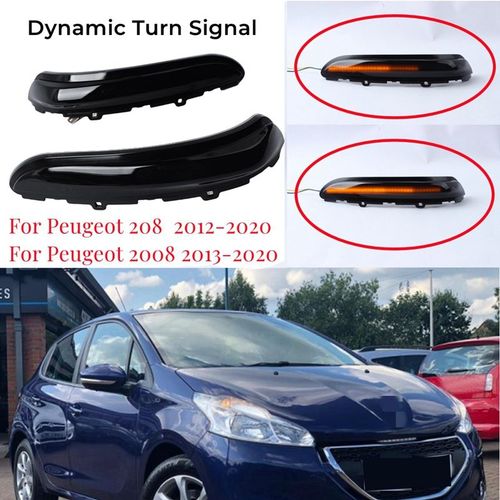 Clignotant Dynamique Pour Peugeot 208 2008 ? 2020 Citroen C3, Indicateur De Rétroviseur Latéral
