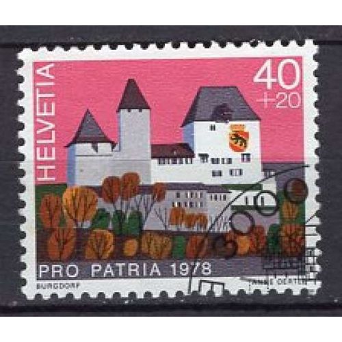 Suisse 1978 Pour La Patrie Le Chateau De Berthoud Oblitere