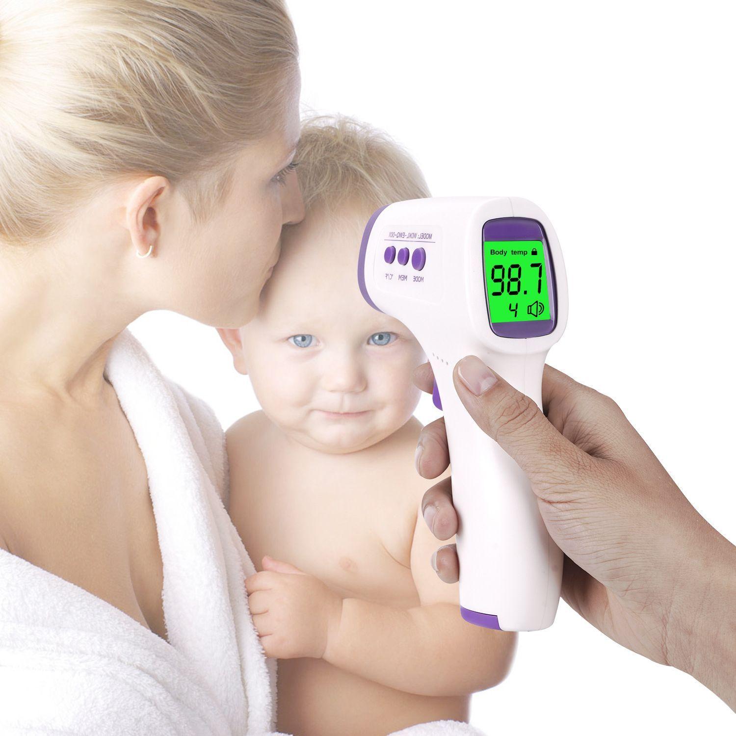 Thermomètre Corporel - Thermomètre Fièvre Adulte/Enfant/Bébé