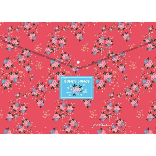 Pack 4 Enveloppes Polypro Flowery