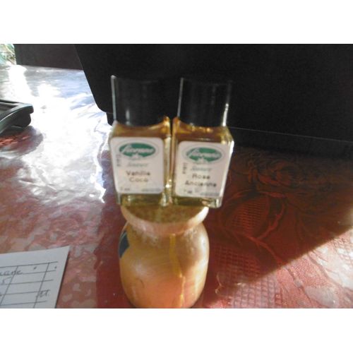 FLACON 7ml parfums d'intérieur senteurs de Provence : rose ancienne R1812 et Vanille coco R1912 LOT DE 2  FIORANE