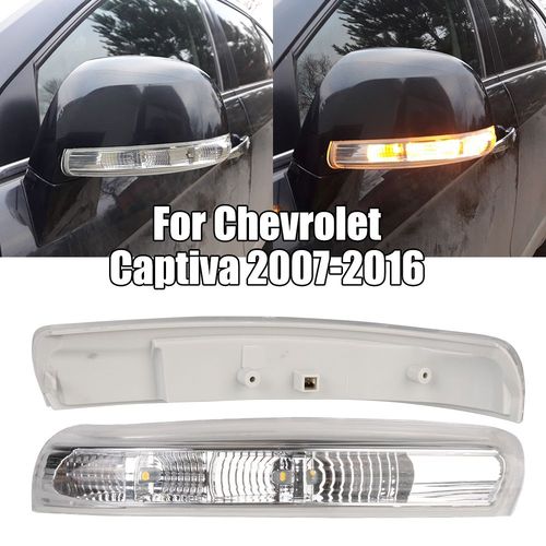 Leepee Rétroviseur Lampe 1 Pièce 12v Lumière De Clignotant De Voiture Pour Chevrolet Captiva 2007-2016 Répétiteur Latéral Lampe
