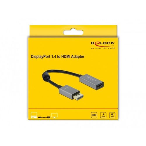 Adap Delock Compatible Aktiver Dp 1.4 To Hdmi 4k 60 Hz