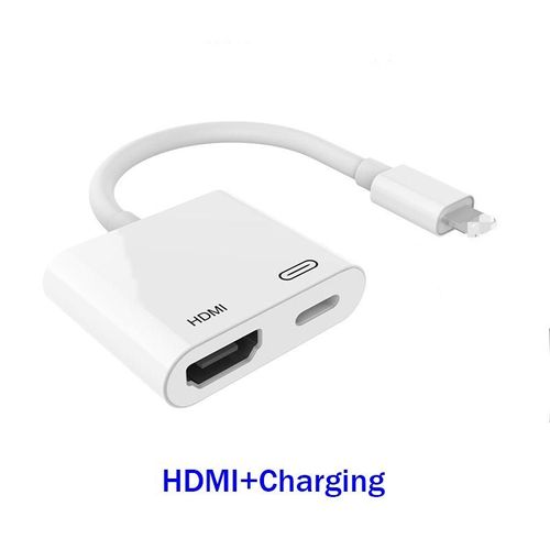 adaptateur HDMI USB pour Lightning vers 1080P HD/projecteur TV convertisseur pour Apple caméra pour iPhone 7 8 11 X XS pro U disque - Type Rl-H