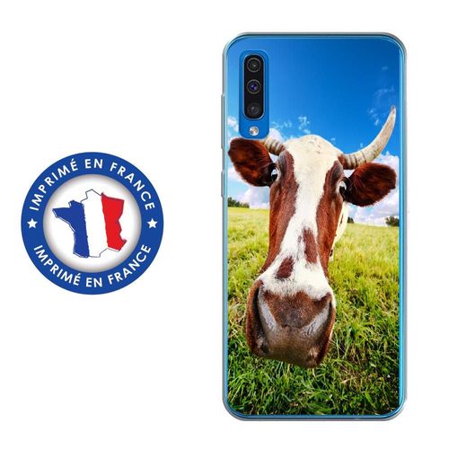 Coque Souple Pour Samsung Galaxy A50 Avec Impression Motifs Vache