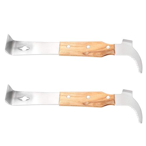 Grattoir De Ruche En Acier Inoxydable 2pcs Outil De La Ruche Apiculture Grattoir Outil Abeille Ruche Outil Grattoir Grattoir De Ruche Outil Apicole Multifonction De Nettoyage De Ruche
