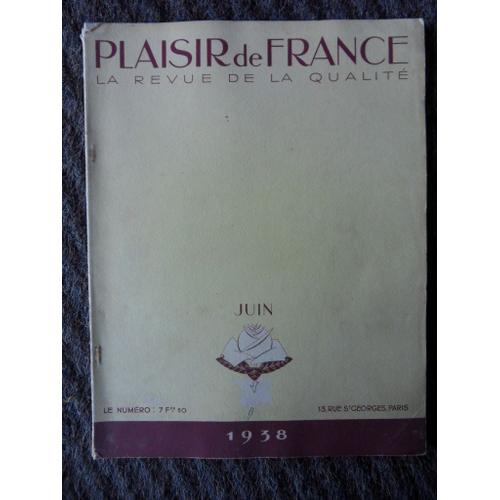 Plaisir De France N°45-Juin 1938