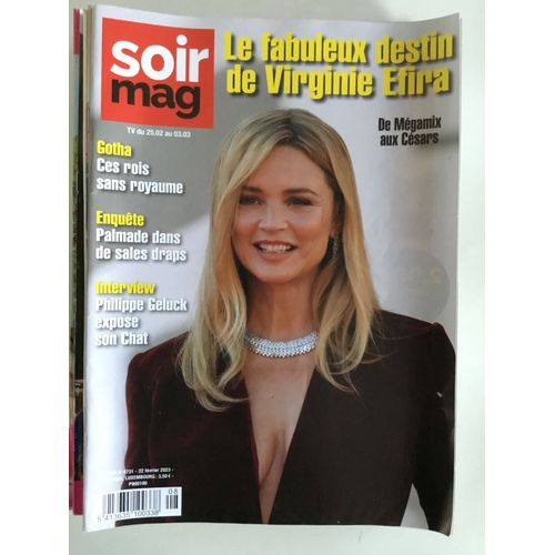 Soirmag 4731 Virginie Efira Philippe Geluck Marie Gillain Palmade Kev Adams Bigflo Et Oli Gayatari Mentissa Audrey Fleurot Robert Mitchum Eagles Lola Lafon Bruxelles Et Art Nouveau Bruce Willis