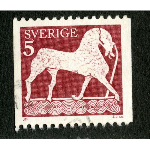 Timbre Oblitéré Sverige, 5, J.M., Z.J.