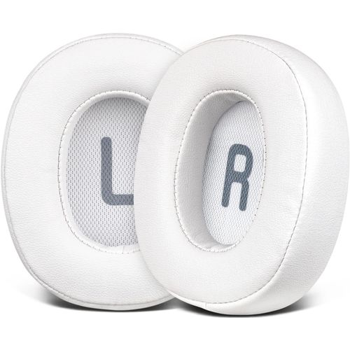 Coussinets d’Oreille pour JBL Tune 700BT/ 710BT / 750BTNC/ 760NC Casque,Cuir Protéiné Plus Doux,Mousse D’Isolation Acoustique(Blanc)