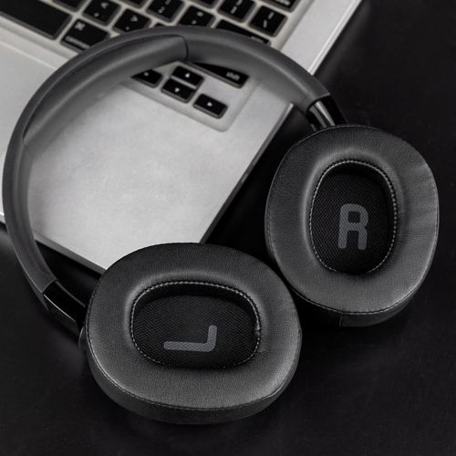 Coussinets d’Oreille pour JBL Tune 700BT/ 710BT / 750BTNC/ 760NC Casque,Cuir Protéiné Plus Doux,Mousse D’Isolation Acoustique(Noir)