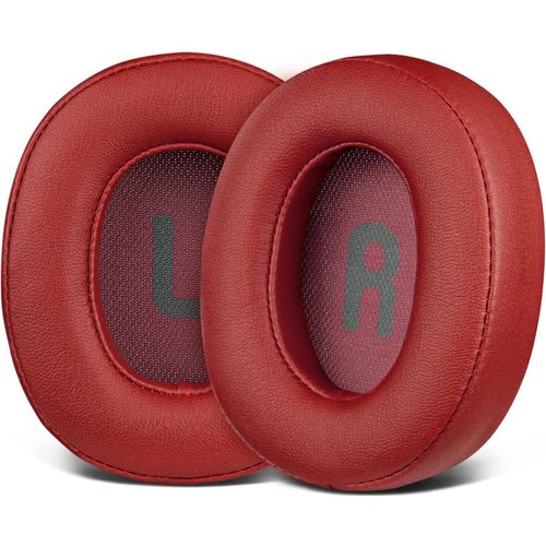 Coussinets d’Oreille pour JBL Tune 700BT/ 710BT / 750BTNC/ 760NC Casque,Cuir Protéiné Plus Doux,Mousse D’Isolation Acoustique(Rouge)