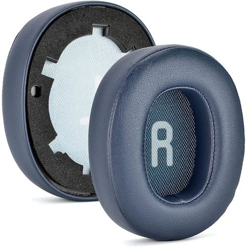 Coussinets d'oreille de rechange compatibles avec les casques JBL Tune 700BT/710BT/750BTNC/760NC,cuir protéiné plus doux(Bleu)