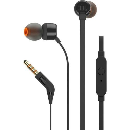 JBL T110 - Écouteurs intra-auriculaire avec micro - filaire - jack 3,5mm - noir