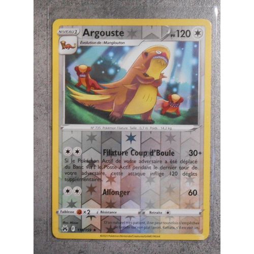 Argouste Reverse 118/159 - Eb 12.5 - Zénith Suprême - Vf