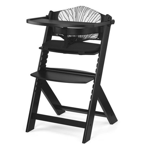 Chaise Haute Évolutive Kinderkraft Enock Avec Coussins - Noir