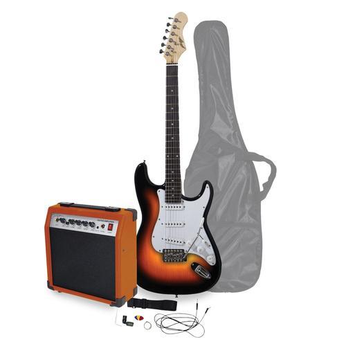 Kit Guitare Électrique - Johnny Brook Jb406 Finition Sunburst - Avec Amplificateur 20w