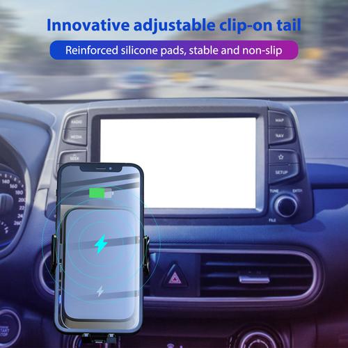 Chargeur Sans Fil Pour Voiture, Support Pour Téléphone Portable, Écran Pliable, Samsung