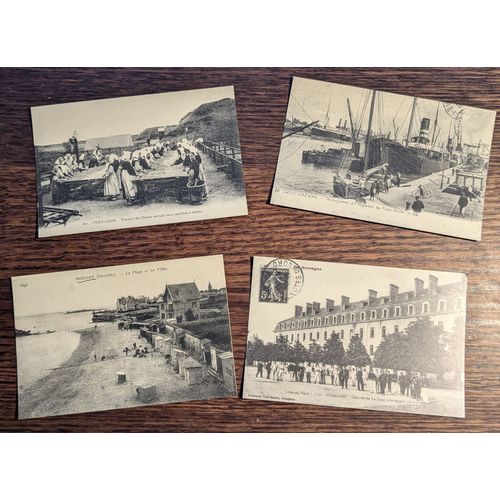 Lot De 4 Cartes Postales "Edito" Bretagne / Transports Et Communications - Réédition De Cartes Postales Anciennes