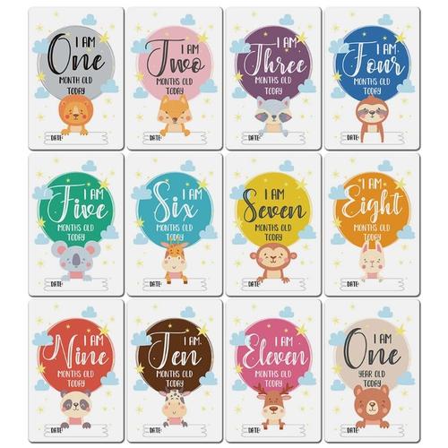 Couleur 7hh104234 Cartes De Moment Unisexes Pour Bébé, Marque-Cadeau Parfaite Pour Fête Prénatale