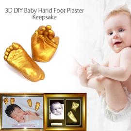 Kit de moulage des mains et des pieds de bébé bricolage, moule