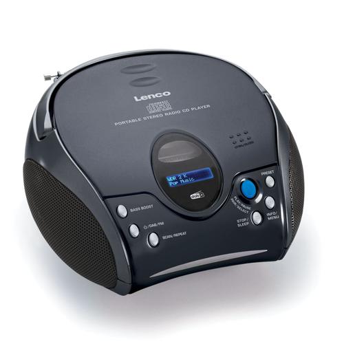 Radio DAB+ portable avec lecteur CD et Bluetooth® SCD-24DAB BK Noir-Argent