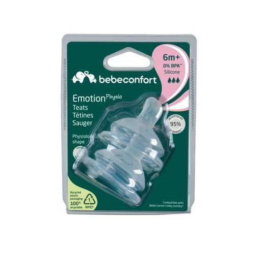 Tétine Physio Silicone 4 Mois Et Plus Bebe Confort - Le Lot De 2 Tétines