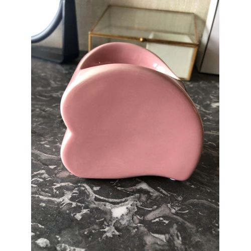 Pot rose forme coeur 