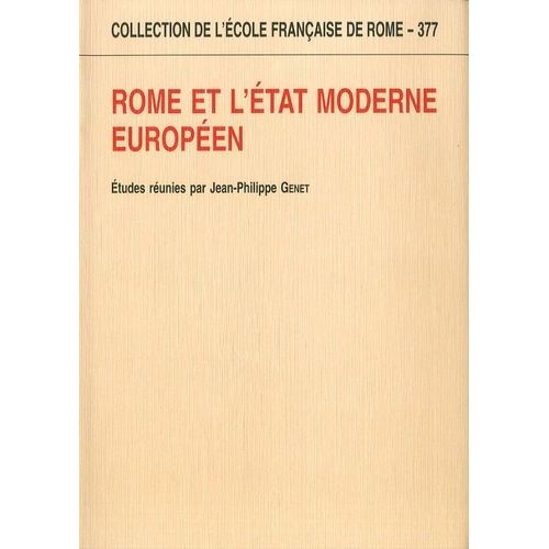 Rome Et L'etat Moderne Européen