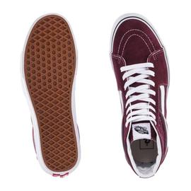 Vans bordeaux cheap lacet blanc