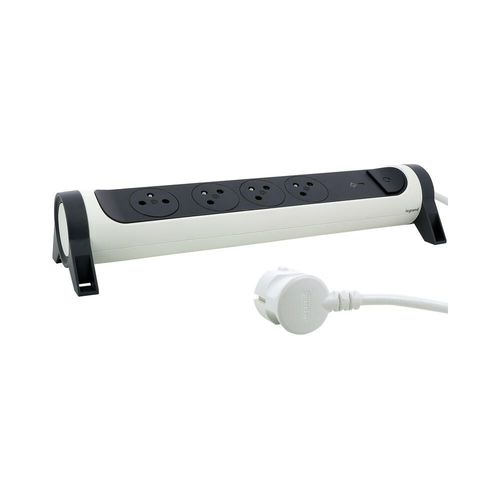 Multiprise Legrand FB 4X2P+T PREMIUM PARAFOUDRE 1.5M BLANC-