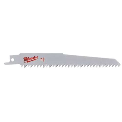 Lames de scie sabre Bois et plastique 150 mm x 6 Tpi - MILWAUKEE - 48001075