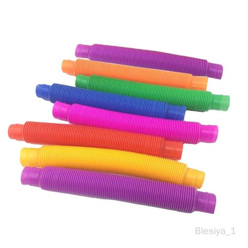 Blesiya En Plastique Tubes Tuyau Outils Pression Soulagement Du Stress L'anxiété Main Jouets Mini Au Point Interesty Pliable Ordinaire