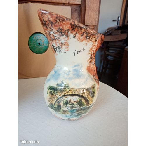 Vase Pichet Céramique De Vers 20 Cm De Haut
