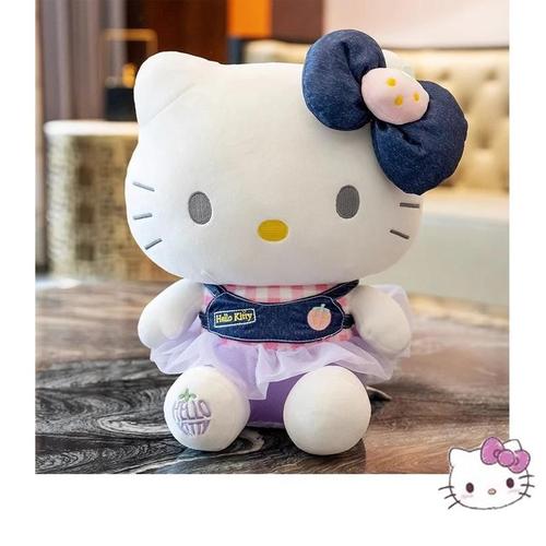 Cowboy Hello Kitty 23cm L 8inch Jouets Peluche Anime Sanurgente Navy Pour Enfants, Poupées Mignonnes, Hello Kitty, Kuromi, Melody, Cinnamoroll, Kawaii, Cadeau De Noël Pour Enfants