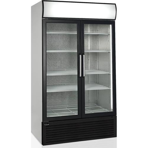 Tefcold FSC1200H - Réfrigération pour bar - Armoire à boissons 970 litres ventilée, 2 portes battantes idéal pour les supermarché épiceries. température +2/+10°c