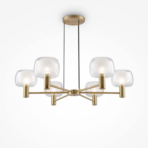 Maytoni Vision Lampadaire Moderne 6 Lumières Multi Bras Doré E14
