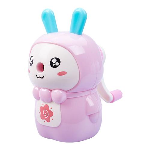 Couleur Lapin Rose Taille-Crayon Mécanique Automatique Pour Enfants, Petit Lapin, Papeterie Coréenne Mignonne, Fournitures Scolaires Kawaii