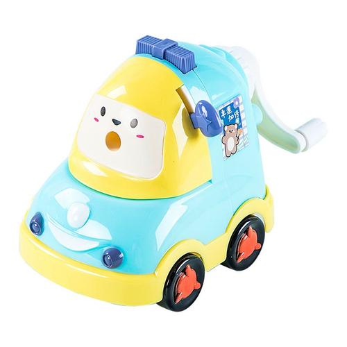 Voiture De Police De Couleur Bleue Taille-Crayon Manuel D'astronaute De Dessin Animé, Joli Aiguisoir Mécanique Kawaii, Fournitures Scolaires, Papeterie Pour Enfants, Cadeau